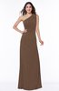 Elegant A-line Sleeveless Half Backless Chiffon Draped Plus Size Bridesmaid Dresses