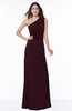 Elegant A-line Sleeveless Half Backless Chiffon Draped Plus Size Bridesmaid Dresses
