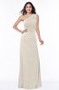 Elegant A-line Sleeveless Half Backless Chiffon Draped Plus Size Bridesmaid Dresses
