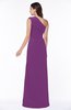 Elegant A-line Sleeveless Half Backless Chiffon Draped Plus Size Bridesmaid Dresses