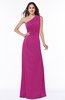 Elegant A-line Sleeveless Half Backless Chiffon Draped Plus Size Bridesmaid Dresses