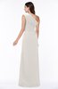 Elegant A-line Sleeveless Half Backless Chiffon Draped Plus Size Bridesmaid Dresses