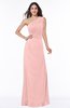Elegant A-line Sleeveless Half Backless Chiffon Draped Plus Size Bridesmaid Dresses