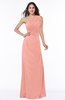 Elegant A-line Sleeveless Half Backless Chiffon Draped Plus Size Bridesmaid Dresses