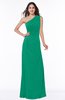 Elegant A-line Sleeveless Half Backless Chiffon Draped Plus Size Bridesmaid Dresses