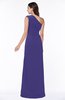 Elegant A-line Sleeveless Half Backless Chiffon Draped Plus Size Bridesmaid Dresses