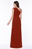 Elegant A-line Sleeveless Half Backless Chiffon Draped Plus Size Bridesmaid Dresses