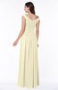 Elegant A-line Scoop Zip up Chiffon Floor Length Plus Size Bridesmaid Dresses