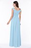 Elegant A-line Scoop Zip up Chiffon Floor Length Plus Size Bridesmaid Dresses