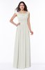 Elegant A-line Scoop Zip up Chiffon Floor Length Plus Size Bridesmaid Dresses
