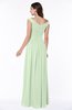 Elegant A-line Scoop Zip up Chiffon Floor Length Plus Size Bridesmaid Dresses