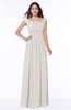 Elegant A-line Scoop Zip up Chiffon Floor Length Plus Size Bridesmaid Dresses