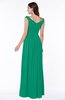 Elegant A-line Scoop Zip up Chiffon Floor Length Plus Size Bridesmaid Dresses