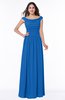 Elegant A-line Scoop Zip up Chiffon Floor Length Plus Size Bridesmaid Dresses