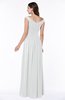 Elegant A-line Scoop Zip up Chiffon Floor Length Plus Size Bridesmaid Dresses