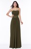 Traditional Strapless Sleeveless Chiffon Floor Length Sash Plus Size Bridesmaid Dresses