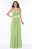 Traditional Strapless Sleeveless Chiffon Floor Length Sash Plus Size Bridesmaid Dresses