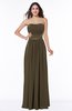 Traditional Strapless Sleeveless Chiffon Floor Length Sash Plus Size Bridesmaid Dresses