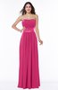 Traditional Strapless Sleeveless Chiffon Floor Length Sash Plus Size Bridesmaid Dresses