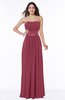 Traditional Strapless Sleeveless Chiffon Floor Length Sash Plus Size Bridesmaid Dresses