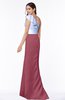 Vintage Trumpet Asymmetric Neckline Sleeveless Zipper Brush Train Plus Size Bridesmaid Dresses