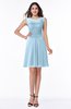 Plain A-line Jewel Half Backless Chiffon Mini Plus Size Bridesmaid Dresses