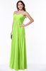 Elegant Empire Sweetheart Zip up Chiffon Floor Length Plus Size Bridesmaid Dresses