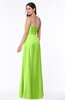 Elegant Empire Sweetheart Zip up Chiffon Floor Length Plus Size Bridesmaid Dresses