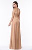 Elegant Empire Sweetheart Zip up Chiffon Floor Length Plus Size Bridesmaid Dresses
