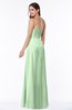Elegant Empire Sweetheart Zip up Chiffon Floor Length Plus Size Bridesmaid Dresses