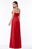 Elegant Empire Sweetheart Zip up Chiffon Floor Length Plus Size Bridesmaid Dresses