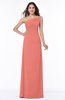 Simple A-line Asymmetric Neckline Sleeveless Half Backless Floor Length Plus Size Bridesmaid Dresses