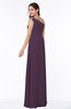 Simple A-line Asymmetric Neckline Sleeveless Half Backless Floor Length Plus Size Bridesmaid Dresses