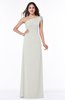 Simple A-line Asymmetric Neckline Sleeveless Half Backless Floor Length Plus Size Bridesmaid Dresses