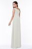 Simple A-line Asymmetric Neckline Sleeveless Half Backless Floor Length Plus Size Bridesmaid Dresses