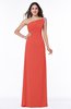 Simple A-line Asymmetric Neckline Sleeveless Half Backless Floor Length Plus Size Bridesmaid Dresses