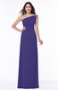 Simple A-line Asymmetric Neckline Sleeveless Half Backless Floor Length Plus Size Bridesmaid Dresses