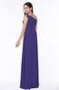 Simple A-line Asymmetric Neckline Sleeveless Half Backless Floor Length Plus Size Bridesmaid Dresses