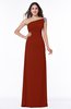 Simple A-line Asymmetric Neckline Sleeveless Half Backless Floor Length Plus Size Bridesmaid Dresses