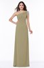 Simple A-line Asymmetric Neckline Sleeveless Half Backless Floor Length Plus Size Bridesmaid Dresses