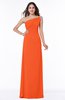 Simple A-line Asymmetric Neckline Sleeveless Half Backless Floor Length Plus Size Bridesmaid Dresses