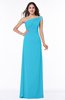 Simple A-line Asymmetric Neckline Sleeveless Half Backless Floor Length Plus Size Bridesmaid Dresses