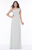 Simple A-line Asymmetric Neckline Sleeveless Half Backless Floor Length Plus Size Bridesmaid Dresses