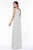 Simple A-line Asymmetric Neckline Sleeveless Half Backless Floor Length Plus Size Bridesmaid Dresses
