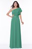 Modern A-line Asymmetric Neckline Sleeveless Floor Length Paillette Plus Size Bridesmaid Dresses