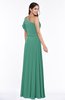 Modern A-line Asymmetric Neckline Sleeveless Floor Length Paillette Plus Size Bridesmaid Dresses