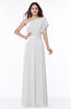 Modern A-line Asymmetric Neckline Sleeveless Floor Length Paillette Plus Size Bridesmaid Dresses