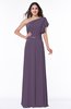 Modern A-line Asymmetric Neckline Sleeveless Floor Length Paillette Plus Size Bridesmaid Dresses