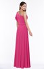 Modern A-line Asymmetric Neckline Sleeveless Floor Length Paillette Plus Size Bridesmaid Dresses