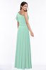 Modern A-line Asymmetric Neckline Sleeveless Floor Length Paillette Plus Size Bridesmaid Dresses